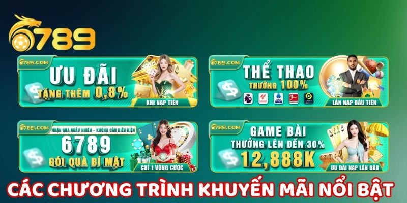 Các chương trình khuyến mãi nổi bật tại 6789.